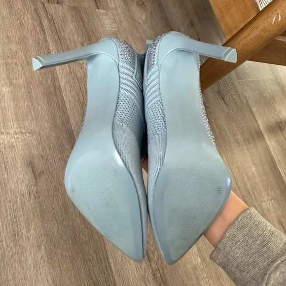 NWT Steve Madden Maxwelle Knit Pointed Toe Boots Blue size 9 - Picture 10 of 13